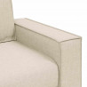 Sofa Beżowy 220 x 80 x 84 cm Tkanina lniana
