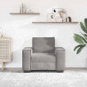 Sofa Fotel Jasnoszary 100x78x84 cm Aksamit