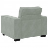 Sofa Fotel Jasnoszary 100x78x84 cm Aksamit