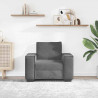 Sofa Fotel Ciemnoszary 100x78x84 cm Aksamit