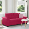 Sofa dwuosobowa, wino czerwone, 180x77x82 cm, aksamit