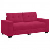 Sofa dwuosobowa, wino czerwone, 180x77x82 cm, aksamit