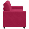 Sofa dwuosobowa, wino czerwone, 180x77x82 cm, aksamit