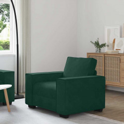 Sofa Fotel Ciemnozielony 100x78x84 cm Aksamit