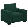 Sofa Fotel Ciemnozielony 100x78x84 cm Aksamit