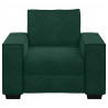 Sofa Fotel Ciemnozielony 100x78x84 cm Aksamit