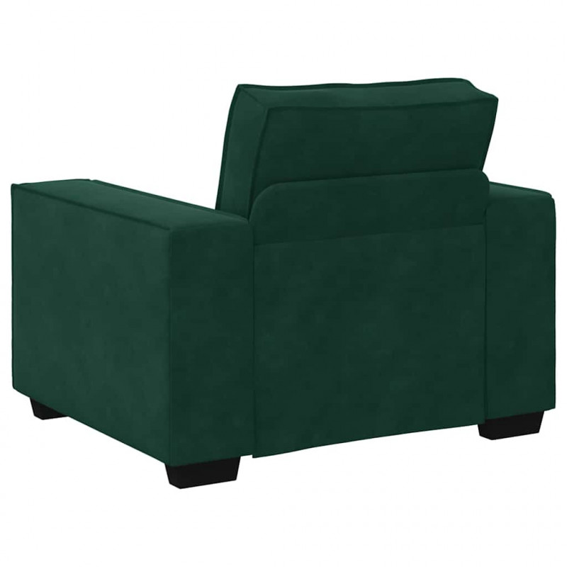 Sofa Fotel Ciemnozielony 100x78x84 cm Aksamit