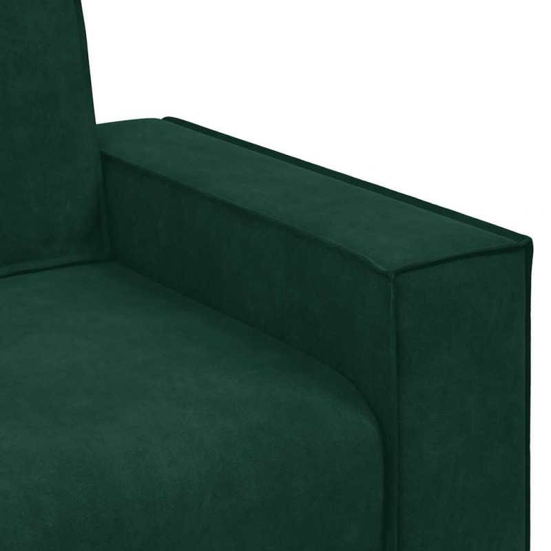 Sofa Fotel Ciemnozielony 100x78x84 cm Aksamit