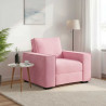 Sofa Fotel Różowy 100x78x84 cm Aksamit