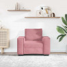Sofa Fotel Różowy 100x78x84 cm Aksamit