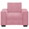 Sofa Fotel Różowy 100x78x84 cm Aksamit