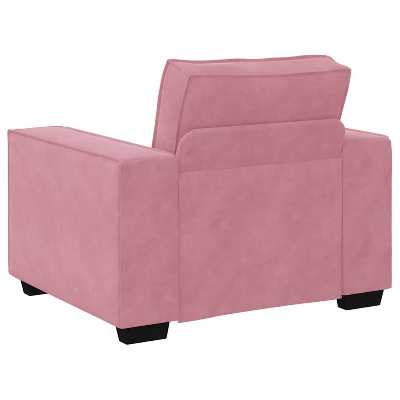 Sofa Fotel Różowy 100x78x84 cm Aksamit