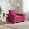 Sofa Fotel Wino Czerwone 100x78x84 cm Aksamit