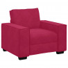 Sofa Fotel Wino Czerwone 100x78x84 cm Aksamit