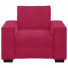 Sofa Fotel Wino Czerwone 100x78x84 cm Aksamit