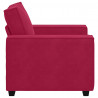 Sofa Fotel Wino Czerwone 100x78x84 cm Aksamit