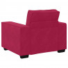 Sofa Fotel Wino Czerwone 100x78x84 cm Aksamit