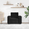 Sofa Fotel Czarny 100x78x84 cm Aksamit