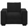 Sofa Fotel Czarny 100x78x84 cm Aksamit
