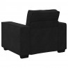 Sofa Fotel Czarny 100x78x84 cm Aksamit