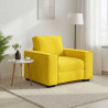 Sofa Fotel Żółty 100x78x84 cm Aksamit
