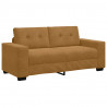 Sofa dwuosobowa, brązowa, 180x77x82 cm, aksamit