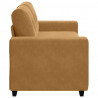 Sofa dwuosobowa, brązowa, 180x77x82 cm, aksamit