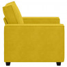 Sofa Fotel Żółty 100x78x84 cm Aksamit