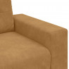 Sofa dwuosobowa, brązowa, 180x77x82 cm, aksamit