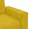 Sofa Fotel Żółty 100x78x84 cm Aksamit