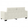 Sofa dwuosobowa, kremowa, 180x77x82 cm, aksamit
