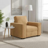 Sofa Fotel Brązowy 100x78x84 cm Aksamit