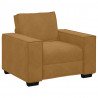 Sofa Fotel Brązowy 100x78x84 cm Aksamit