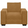 Sofa Fotel Brązowy 100x78x84 cm Aksamit