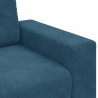 Sofa dwuosobowa, niebieska, 180x77x82 cm, aksamit