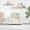 Sofa Fotel Kremowy 100x78x84 cm Aksamit
