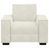 Sofa Fotel Kremowy 100x78x84 cm Aksamit