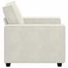 Sofa Fotel Kremowy 100x78x84 cm Aksamit