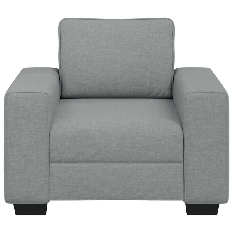 Sofa Fotel Jasnoszary 100x77x82 cm Tkanina