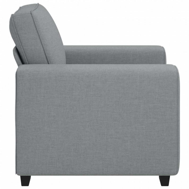 Sofa Fotel Jasnoszary 100x77x82 cm Tkanina
