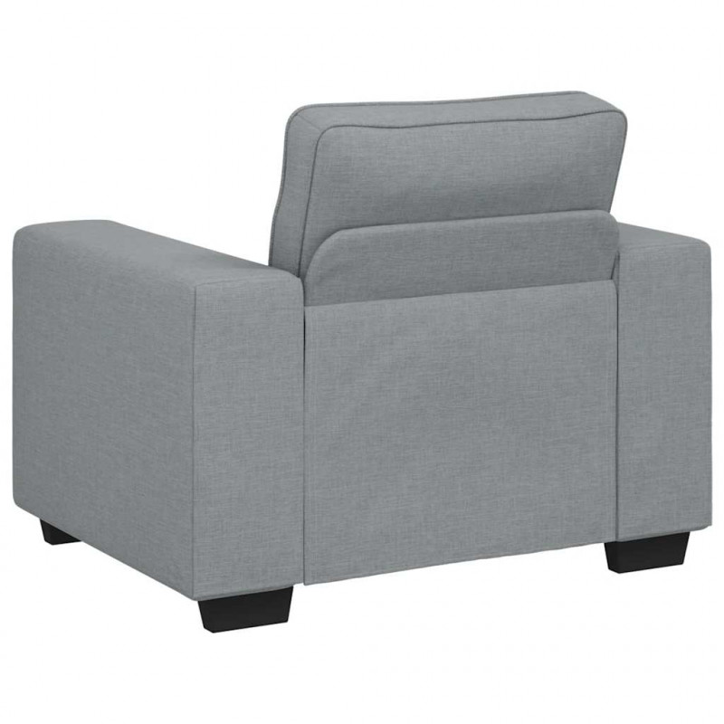 Sofa Fotel Jasnoszary 100x77x82 cm Tkanina