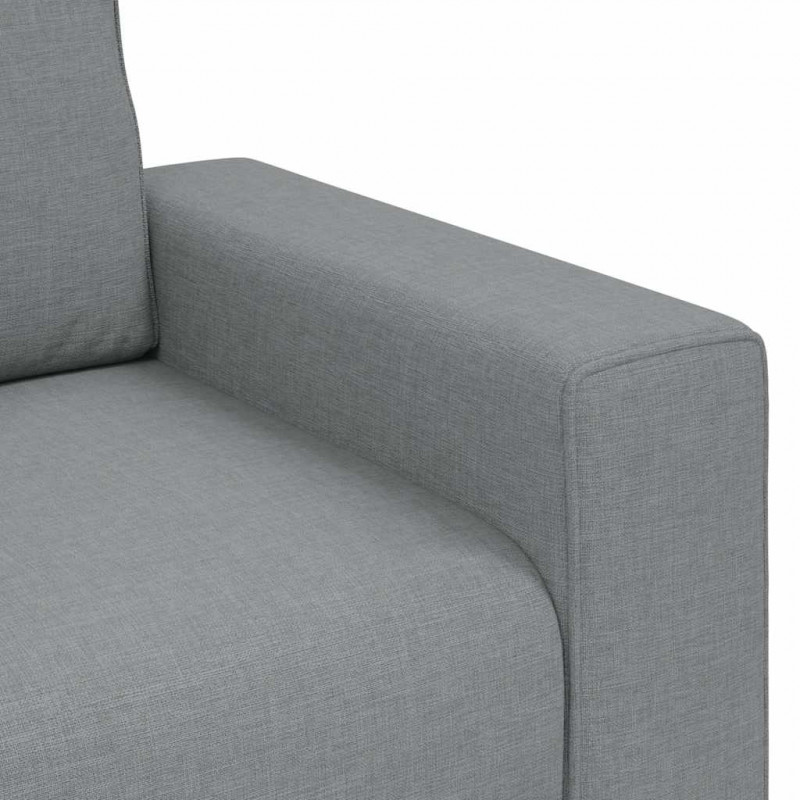 Sofa Fotel Jasnoszary 100x77x82 cm Tkanina