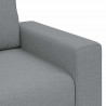 Sofa Fotel Jasnoszary 100x77x82 cm Tkanina