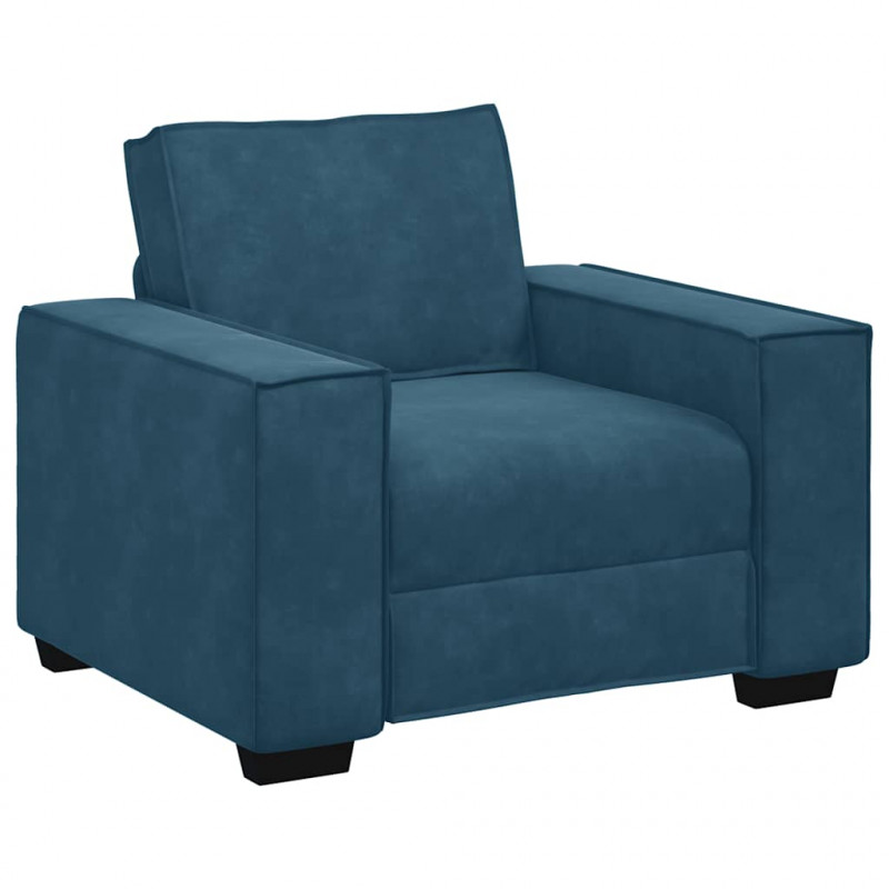 Sofa Fotel Niebieski 100x78x84 cm Aksamit