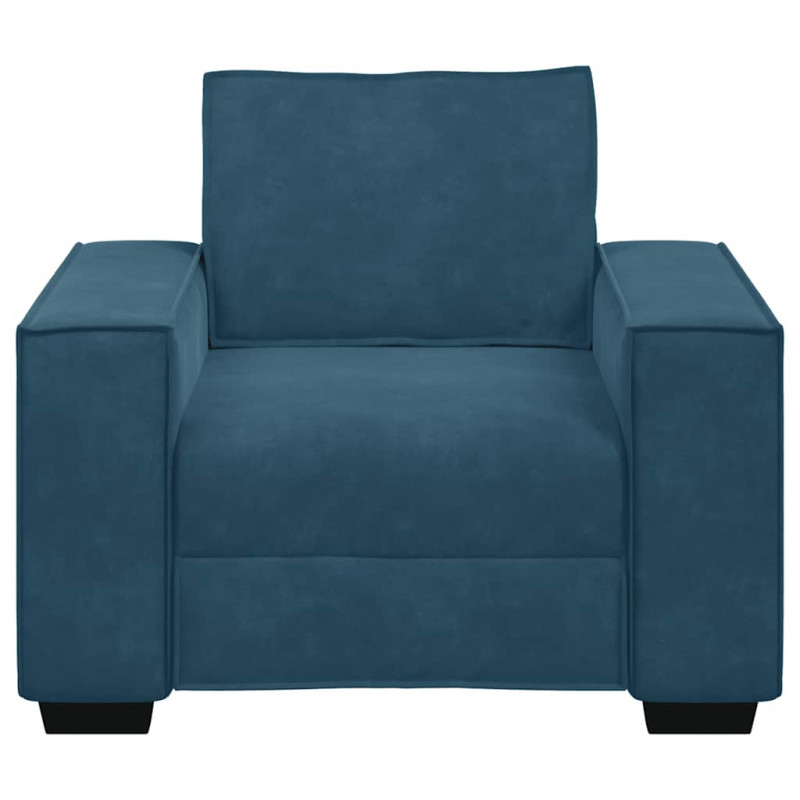 Sofa Fotel Niebieski 100x78x84 cm Aksamit