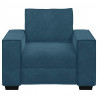Sofa Fotel Niebieski 100x78x84 cm Aksamit