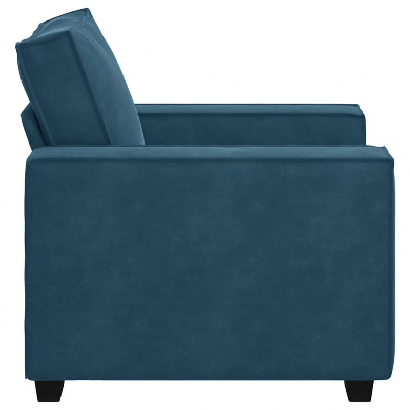 Sofa Fotel Niebieski 100x78x84 cm Aksamit