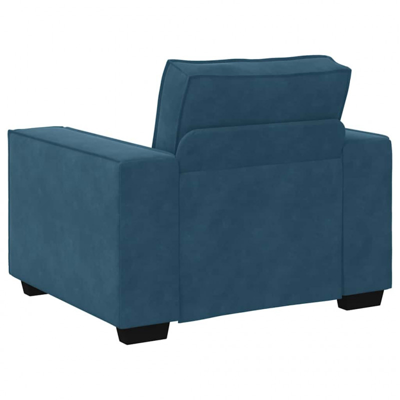 Sofa Fotel Niebieski 100x78x84 cm Aksamit