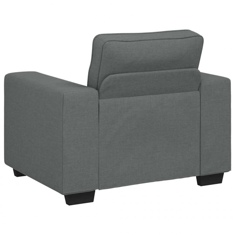 Sofa Fotel Ciemnoszary 100x77x82 cm Tkanina