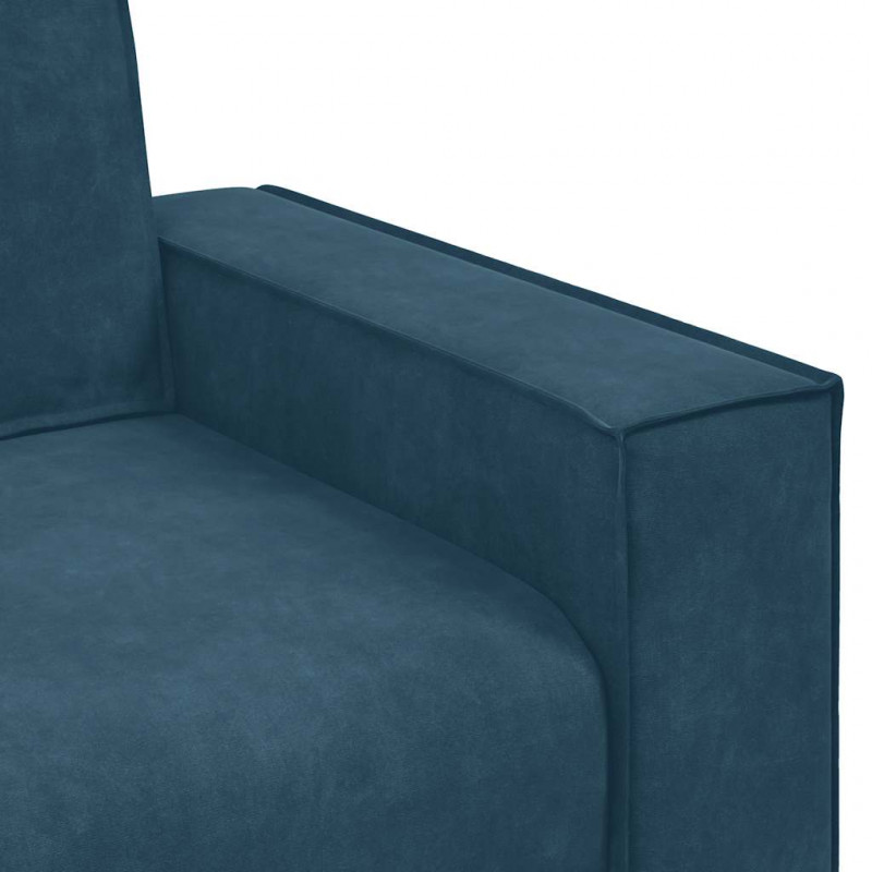 Sofa Fotel Niebieski 100x78x84 cm Aksamit